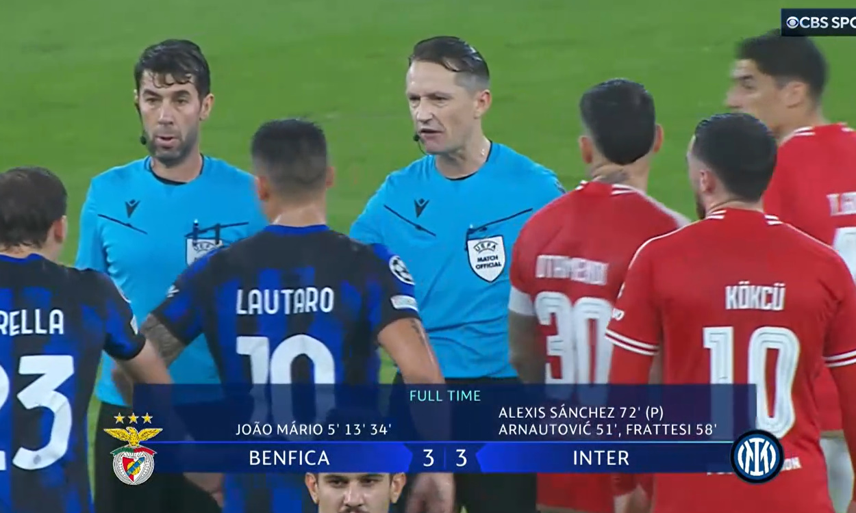 VIDEO/ Interi tregon karakter! 3 golat në pjesën e parë nuk e trembin, i prishin mbrëmjen Benfikës në Lisbonë