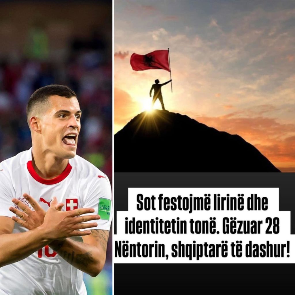 “Sot festojmë identitetin”! Granit Xhaka nuk e harron origjinën: Gëzuar 28 nëntorin shqiptarë të dashur