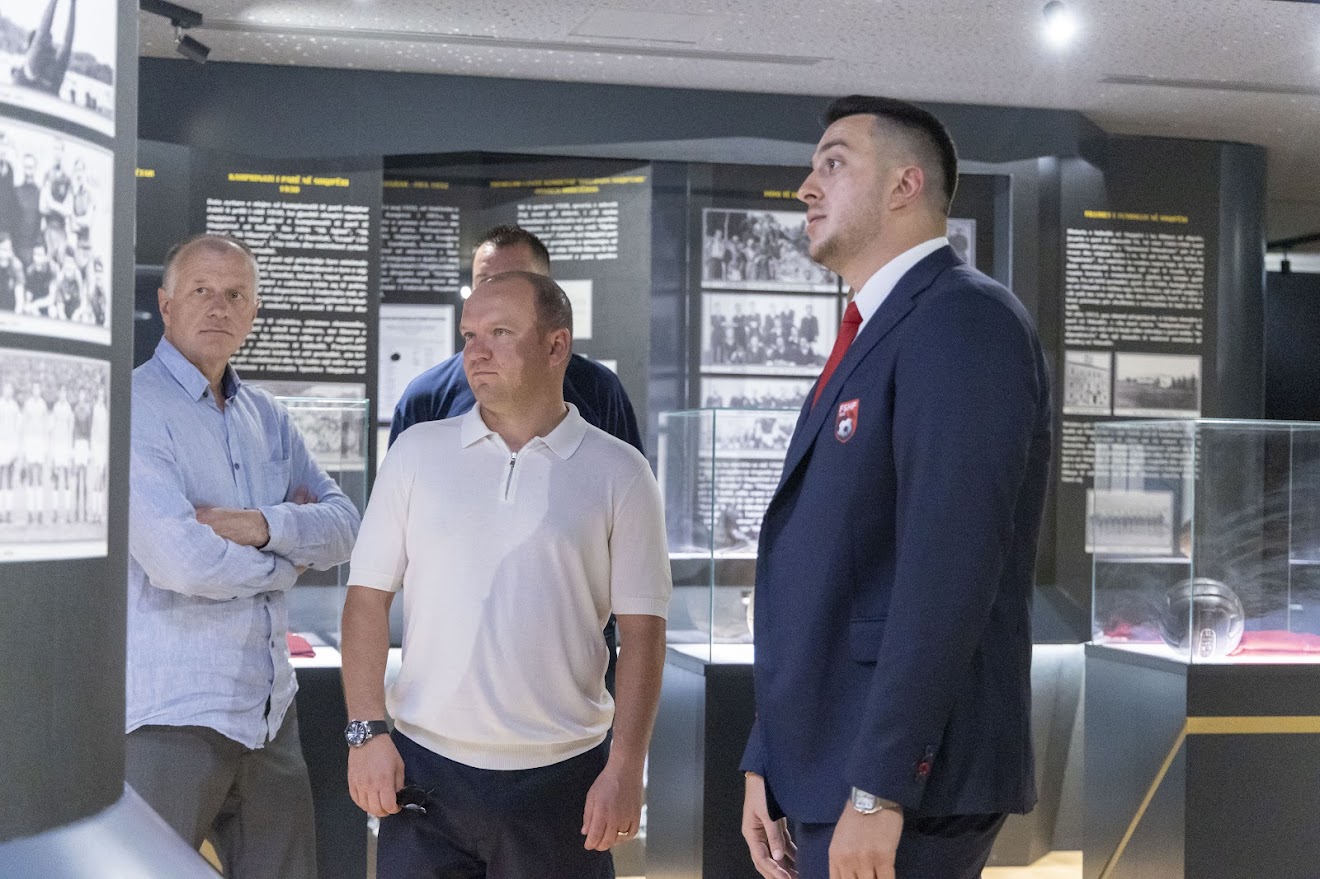 Presidenti i Federatës së Letonisë, Vadims Lasenko zhvillon vizitë zyrtare në “Shtëpinë e Futbollit”